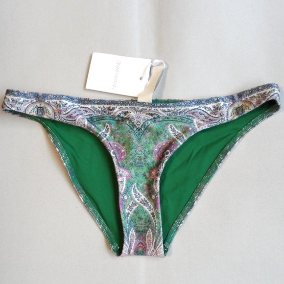 NWT$225 ZIMMERMANN Anneke Paisley-Print Bikini Bottom Briefs 2 (6-8) - Picture 7 of 12